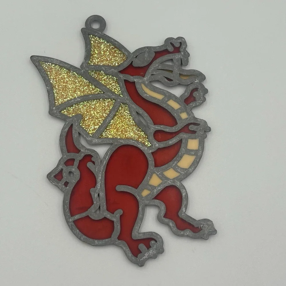 Vintage Dragon Window Sun‎ Catcher Window Hang Ornament